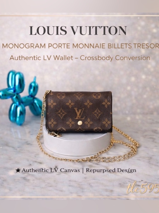 Louis Vuitton Handbags - Louis Vuitton Monogram Porte Monnaie Billets Tresor Wallet Crossbody Conversion✨